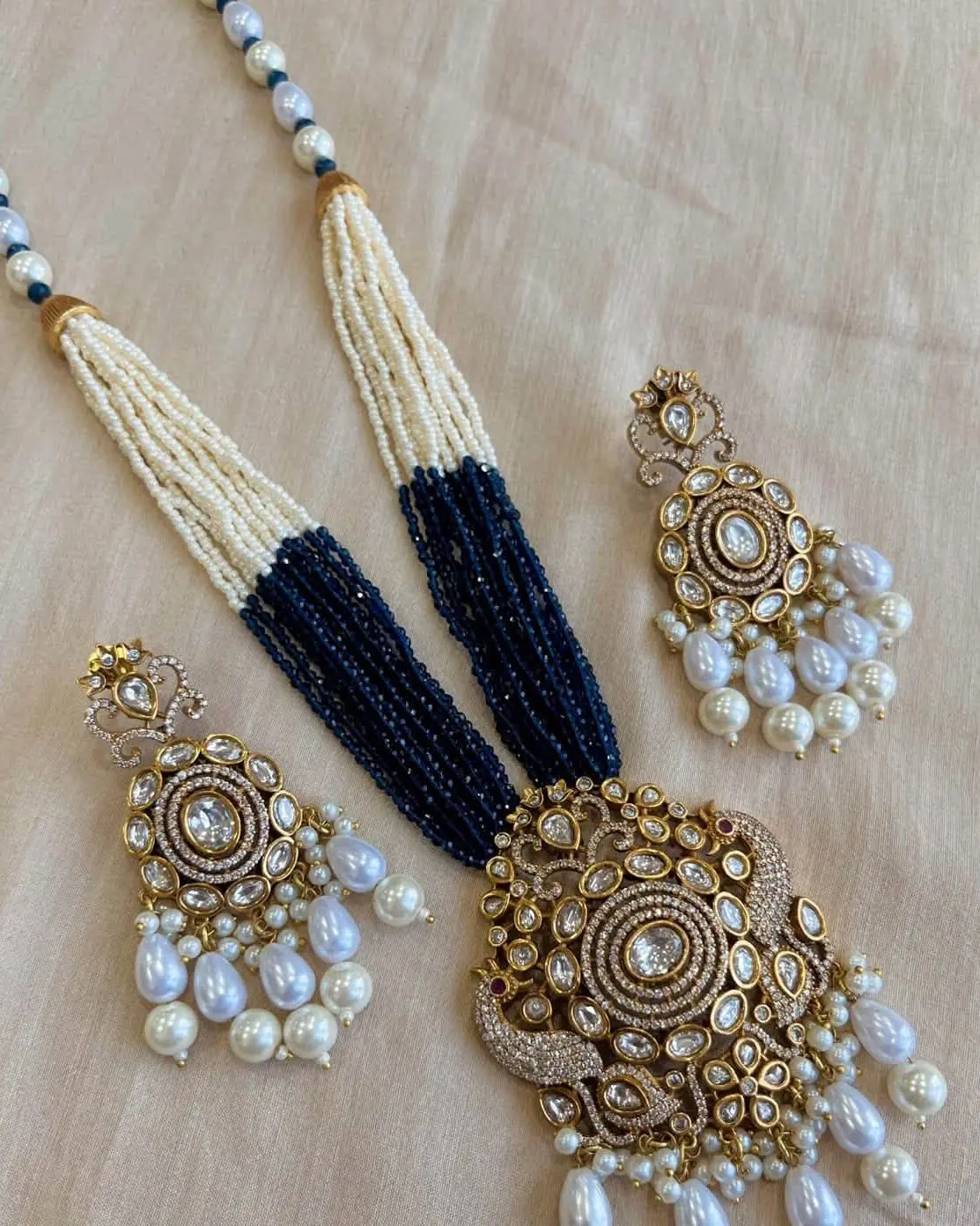 Polki Pearl Necklace