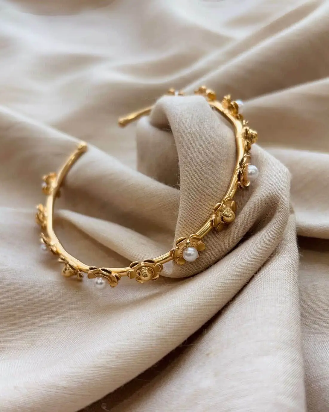 Pearl Gold Kada