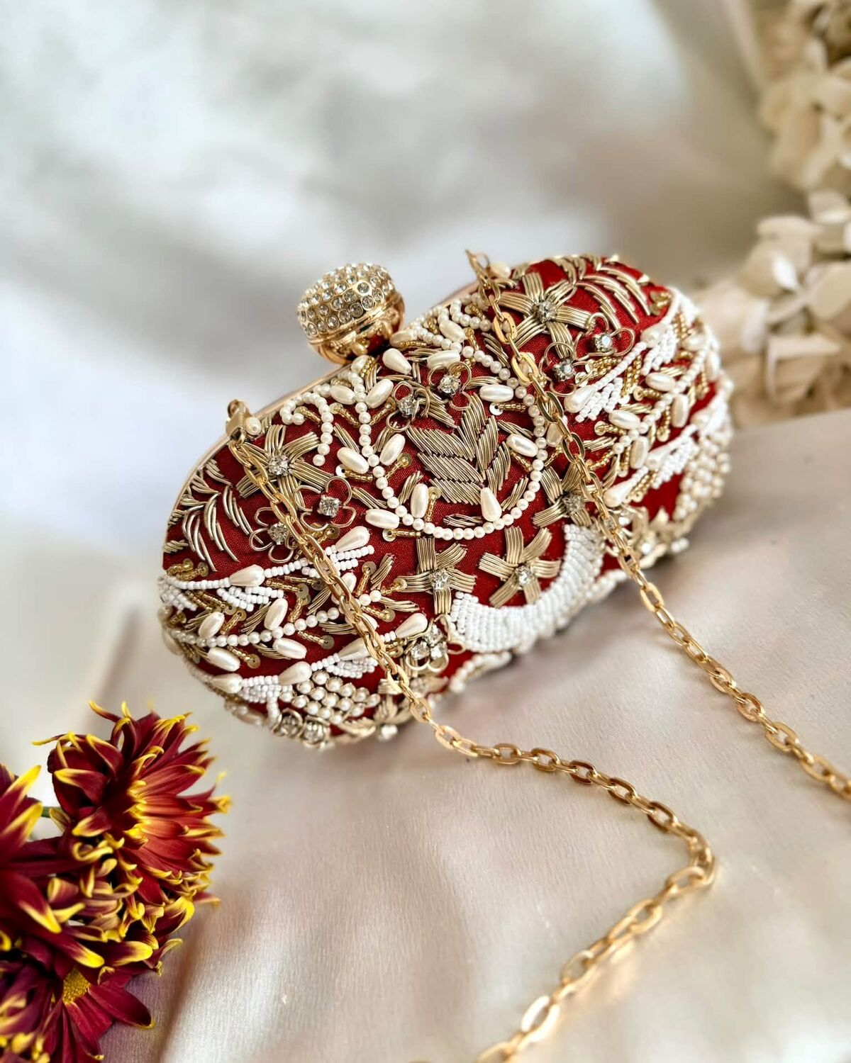 Red Rose Clutch