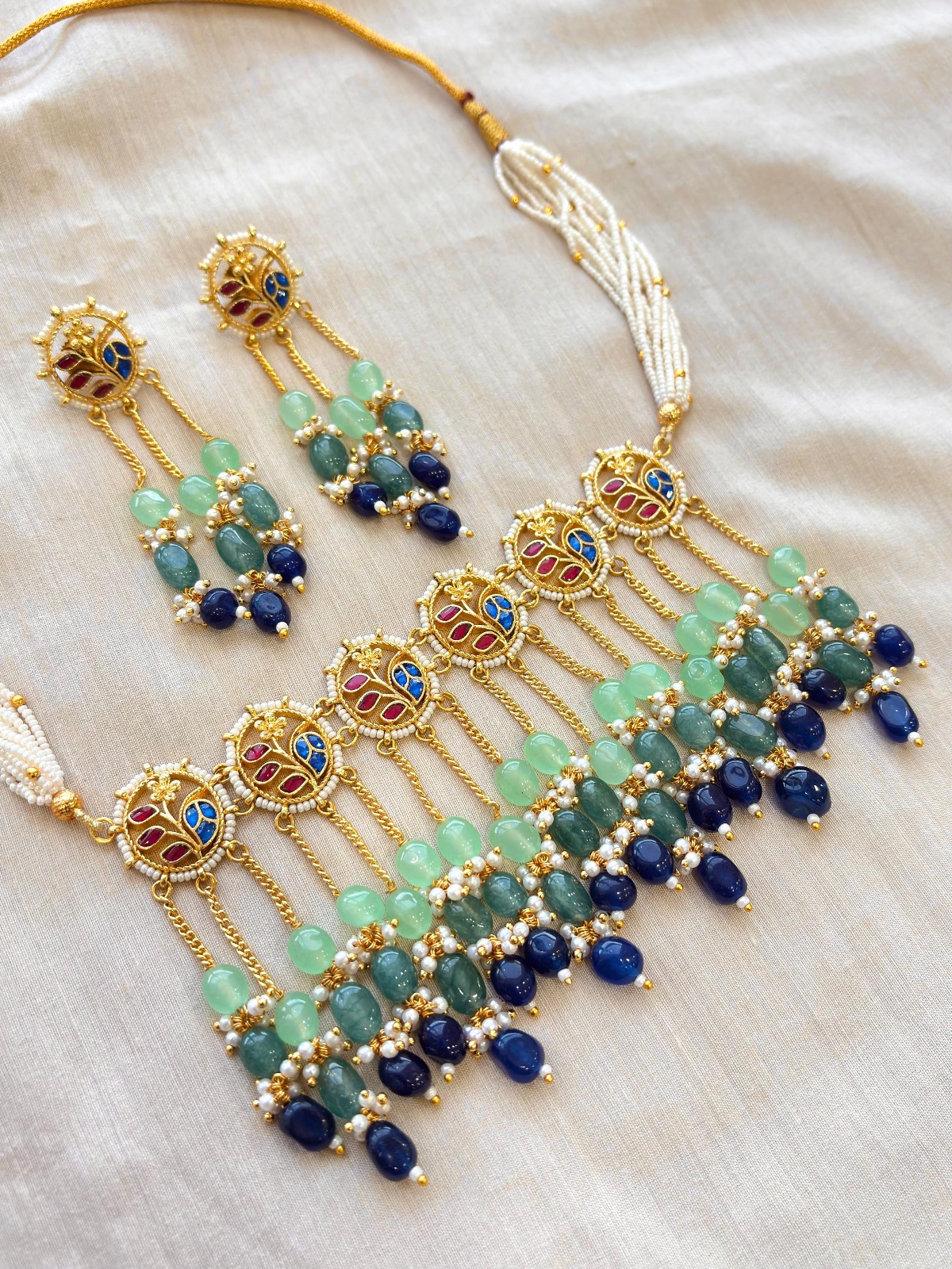 waterfall Fringe Neckalce Set