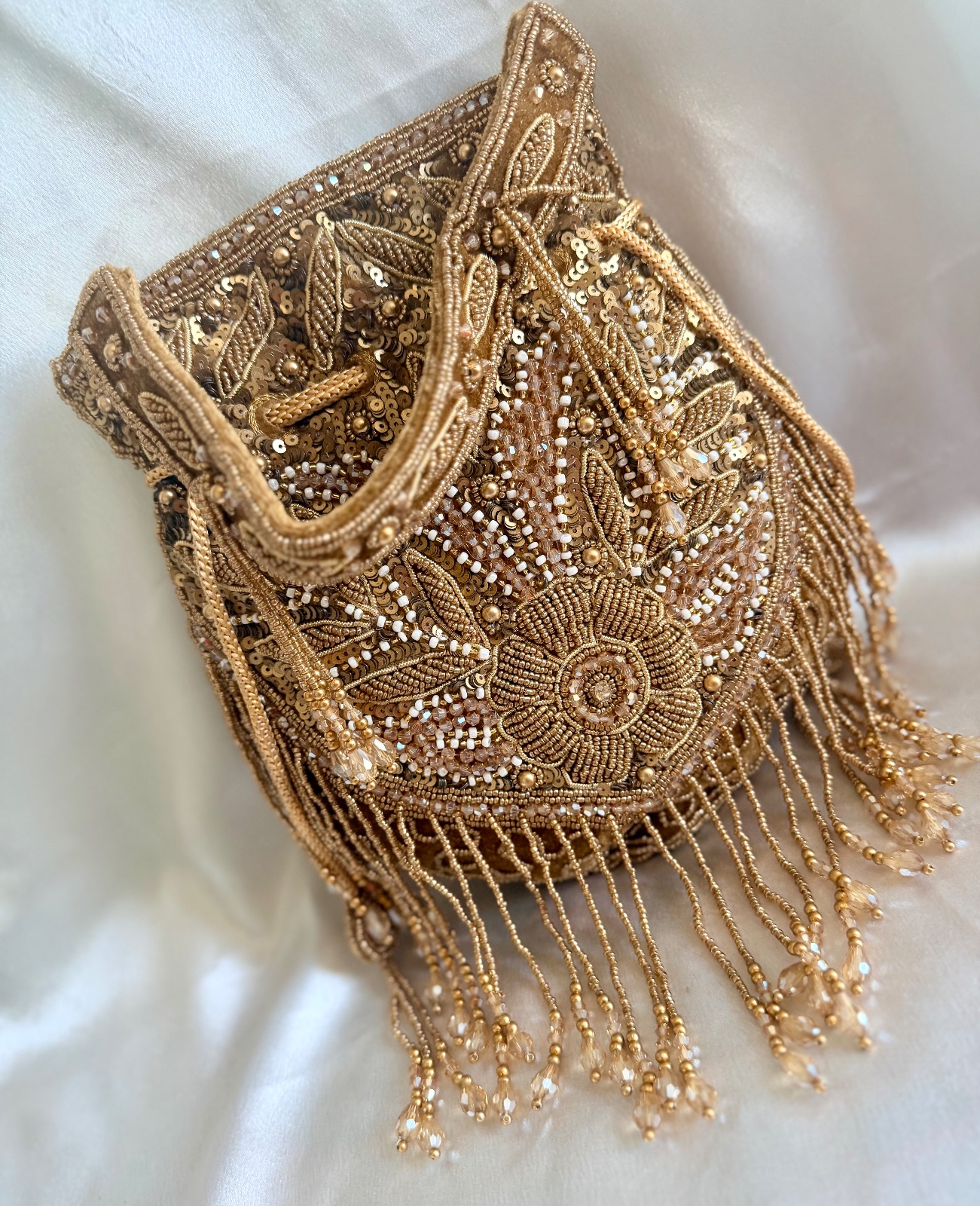 Golden Floral Potli Bag — photo 2