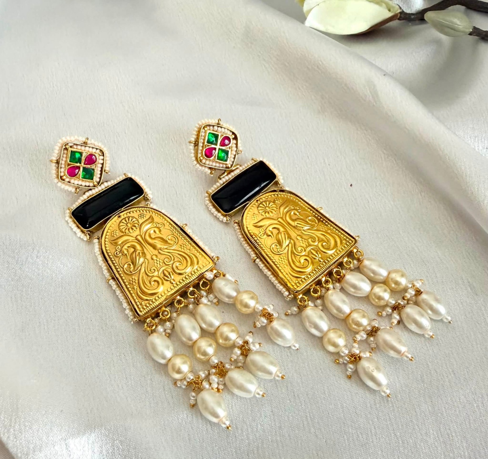 Vintage-Inspired Statement Earrings