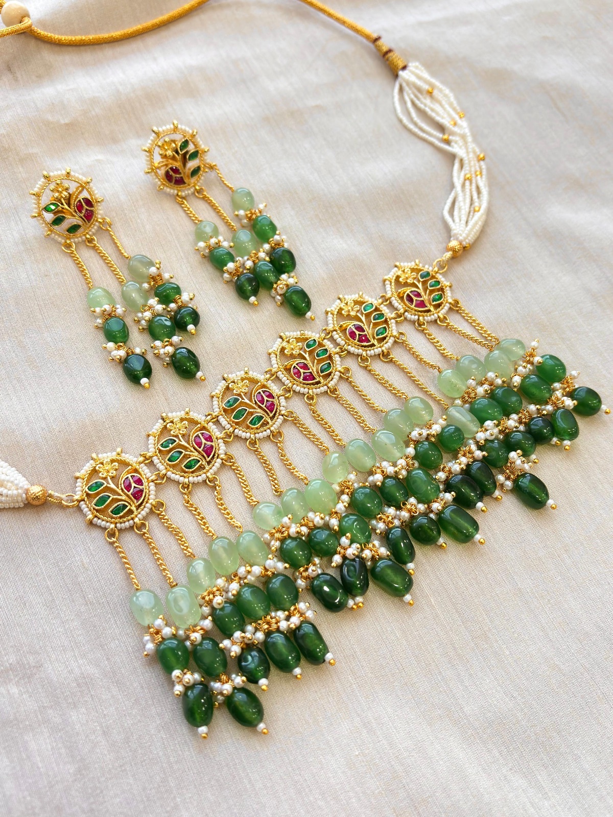 waterfall Fringe Neckalce Set