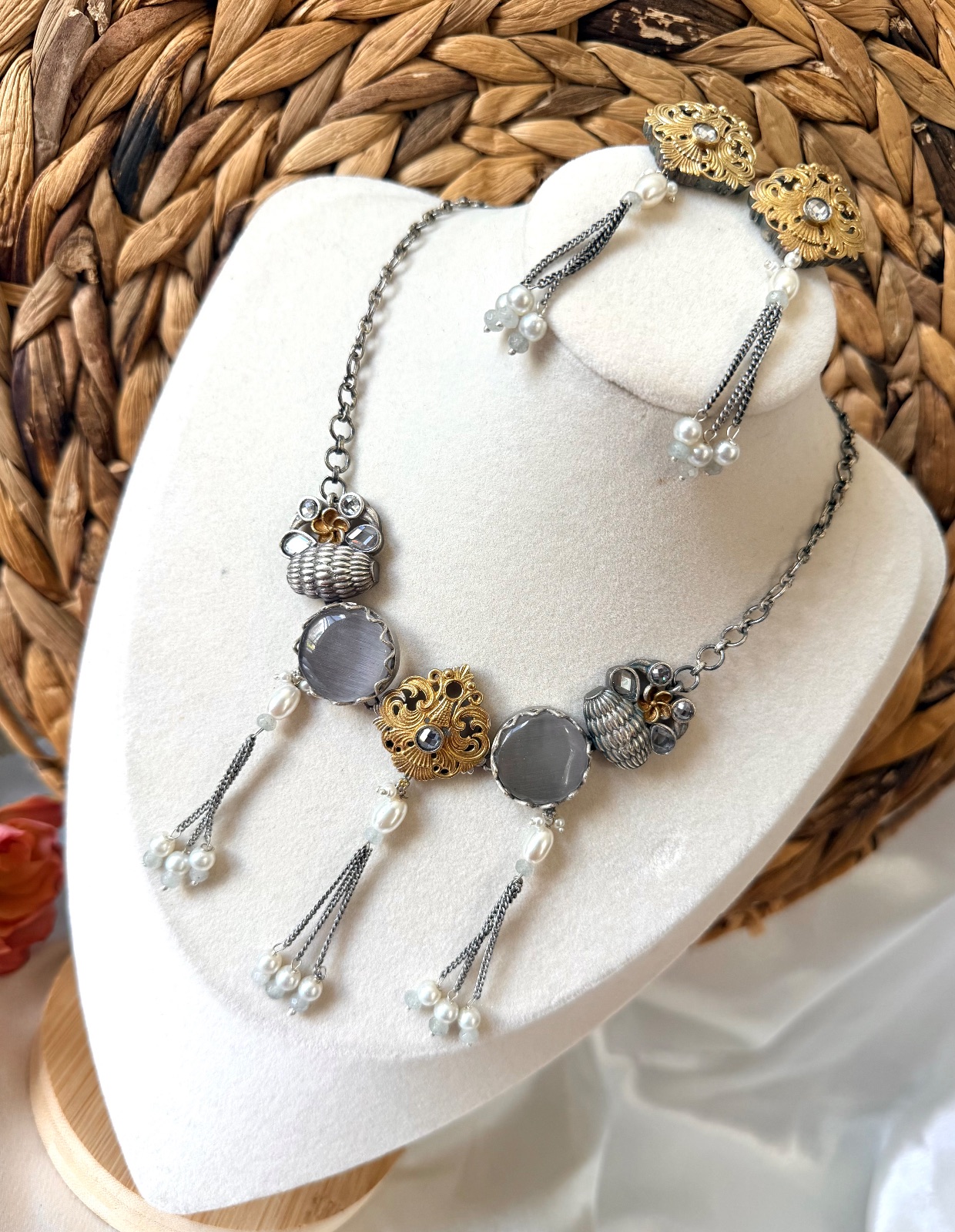 Gray Empire Set in Dual tone